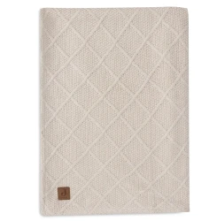 Păturică Jollein Check Knit Oatmeal/Teddy Fleece, 100x150 cm cumpăra în Chișinau