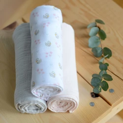 Пелёнки из муслина Beaba Swan Pink (70x70 см), 3 шт купить в Кишиневе. Фото 3