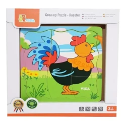 Puzzle din lemn Viga Rooster, 21 elemente cumpăra în Chișinau. Foto 1