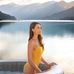 Jacuzzi Intex SPA Greywood Deluxe 196х71 cm, 795 litri, 4 persoane cumpăra în Chișinau. Foto 9