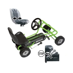Веломобиль Hauck Lightning Green Tip-kart купить в Кишиневе. Фото 2