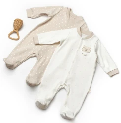 Комбинезон BabyCosy Ivory & Ecru, 2 шт. (6-9М) купить в Кишиневе. Фото 1