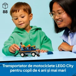 Конструкторы Lego City Motorcycle Transporter, 88 элементов купить в Кишиневе. Фото 4