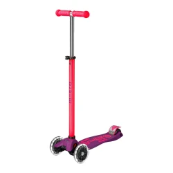 Trotinetă Micro Maxi Deluxe Neon LED Ultra Pink cumpăra în Chișinau. Foto 1