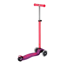 Trotinetă Micro Maxi Deluxe Neon LED Ultra Pink cumpăra în Chișinau. Foto 2