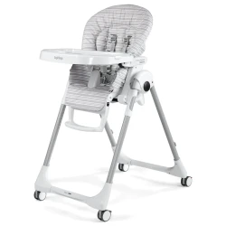 Scaun de masă 2 în 1 Peg Perego Prima Pappa Follow Me Linear Grey cumpăra în Chișinau