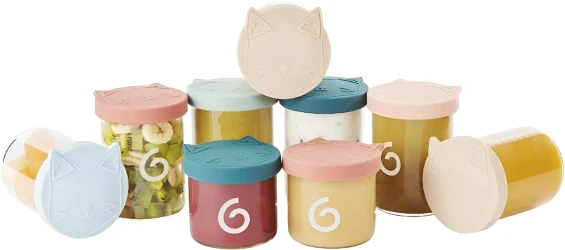 Set 9 boluri din sticlă Babymoov ISY, 250 ml / 120 ml cumpăra în Chișinau. Foto 1
