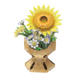 3D-пазл Cubic Fun Flower Bouquet Букет подсолнухов, 102 элемента купить в Кишиневе. Фото 1