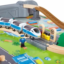 Железная дорога Hape c локомотивом и аксессуарами, 70 элементов купить в Кишиневе. Фото 5