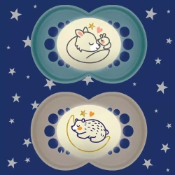 Пустышка ортодонтическая силиконовая MAM Original Night Planet Love Boy (6+ мес), 2 шт. купить в Кишиневе. Фото 5
