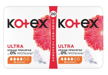 Прокладки Kotex Ultra Normal Duo Pads, 20 шт. купить в Кишиневе. Фото 1