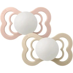 Suzetă simetrică din latex Bibs Supreme Glow Blush & Vanilla (6-18 luni), 2 buc. cumpăra în Chișinau. Foto 1
