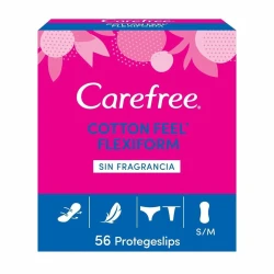 Absorbante Carefree Cotton Feel FlexiForm Fresh, 56 buc. cumpăra în Chișinau. Foto 1