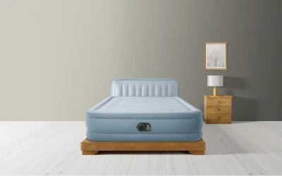 Надувной матрас Intex Velur Deluxe Ultra Plush со спинкой и встроенным электрическим насосом купить в Кишиневе. Фото 5