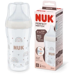 Biberon pentru bebelusi din plastic NUK Perfect Match in sort, 260 ml cumpăra în Chișinau. Foto 5