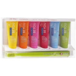 Набор зубная паста Curaprox Be You Six Taste, 6 шт. + зубная щётка Ultra Soft (12 лет+) купить в Кишиневе. Фото 4