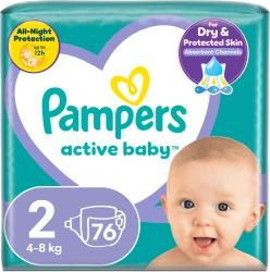 Scutece Pampers Active Baby 2 (4-8 kg), 76 buc. cumpăra în Chișinau. Foto 1