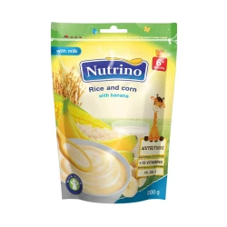 Каша Nutrino рисово-кукурузная с молоком и бананами (6+ мec), 200 гр купить в Кишиневе. Фото 1