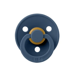 Пустышка круглая из латекса Bibs Colour Dusty Blue & Steel Blue (0-6 мес.), 2 шт. купить в Кишиневе. Фото 3