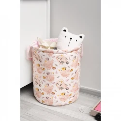 Корзина для игрушек Sensillo Premium XXL Birds Pink купить в Кишиневе. Фото 5