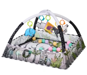 Covoraş pentru copii Kikkaboo 18 Balls Jungle Grey, 78x75x50 cm cumpăra în Chișinau. Foto 1