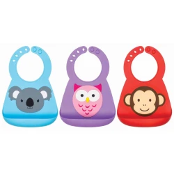 Слюнявчик из силикона Nuby Animals в асс. купить в Кишиневе. Фото 1