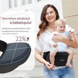 Хипсит-переноска Momcozy Carrier Medium Black купить в Кишиневе. Фото 3