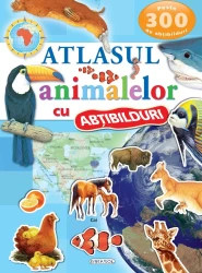 Carte Atlasul animalelor cu abțibilduri cumpăra în Chișinau. Foto 1