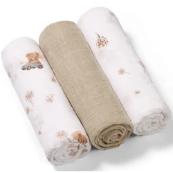 Pelinci din bumbac BabyOno Extra Soft Cream (70x70 cm), 3 buc. cumpăra în Chișinau. Foto 1
