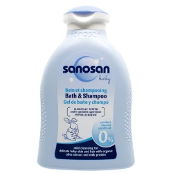 Детский гель для душа и шампунь 2 в 1 Sanosan Baby Bath & Shampoo, 100 мл купить в Кишиневе. Фото 1
