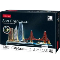 Пазл 3D Cubic Fun San Francisco, 90 элементов купить в Кишиневе. Фото 1