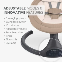 Качалка Kikkaboo Codie Beige 2025 купить в Кишиневе. Фото 3