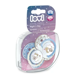 Пустышка силиконовая динамическая Lovi  Night&Day boy,(3-6 мес) 2 шт. купить в Кишиневе. Фото 5