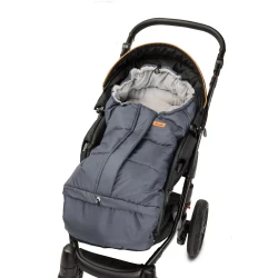 Зимний чехол для коляски Caretero Combi Polar Graphite Grey, 100x45 см купить в Кишиневе. Фото 3