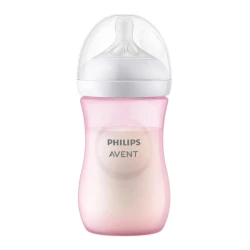 Пластиковая бутылка с силиконовым соском Philips Avent Розовый, 260 мл купить в Кишиневе. Фото 2