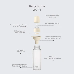 Biberon pentru bebeluși din plastic Bibs Silicone Baby Blue, 270 ml cumpăra în Chișinau. Foto 6