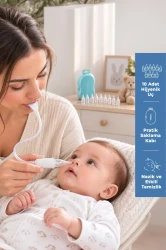 Назальный аспиратор ручной с 10 сменными наконечниками BabyJem White купить в Кишиневе. Фото 6