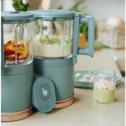 Robot de bucătărie din sticlă și oțel inoxidabil 4 in 1 Babymoov Nutribaby Glass cumpăra în Chișinau. Foto 5