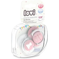 Пустышка силиконовая динамическая Lovi My Little Love Girl 0-2  мес. 2 шт купить в Кишиневе. Фото 8