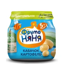 Piure ФрутоНяня dovlecel-cartofi (5 luni+), 80 g cumpăra în Chișinau. Foto 1