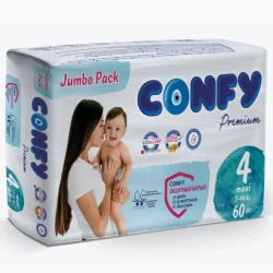 Подгузники Confy Jumbo Premium 4 (7-14 кг), 60 шт. купить в Кишиневе. Фото 1