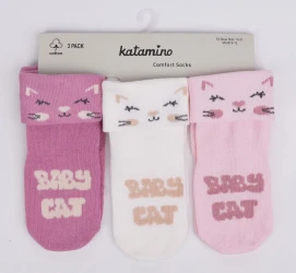 Носочки Katamino Baby Cat, 3 шт. (0-6М) купить в Кишиневе. Фото 1