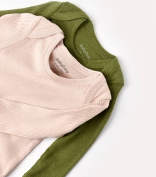 Body cu mâneca lungă BabyCosy Modal Blush & Olive, 2 buc. (12-18L) cumpăra în Chișinau. Foto 2