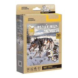 Puzzle 3D CubicFun National Geographic Lupul Gri, 58 elemente cumpăra în Chișinau. Foto 3