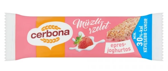 Baton de musli Cerbona Strawberry & Yogurt (3 ani +), 20 g cumpăra în Chișinau. Foto 1