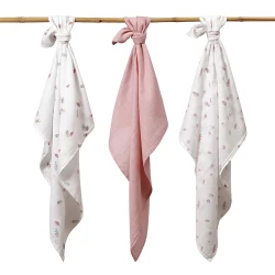 Pelinci din bumbac BabyOno Extra Soft Pink (70x70 cm), 3 buc. cumpăra în Chișinau. Foto 2