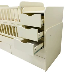 Детская кроватка Eucalyptus Larry Premium Бежевый купить в Кишиневе. Фото 2