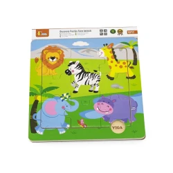 Puzzle din lemn Safari, 9 elemente cumpăra în Chișinau. Foto 1