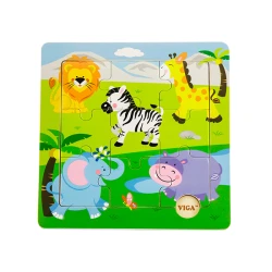 Puzzle din lemn Safari, 9 elemente cumpăra în Chișinau. Foto 3