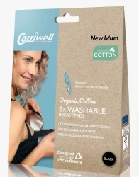 Absorbante pentru sân Carriwell Cotton Black, 6 buc. cumpăra în Chișinau. Foto 1